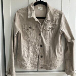 Tan cotton denim jacket by Harper